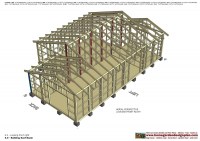 CS100 - Combo Chicken Coop + Garden Shed Plans Construction_059